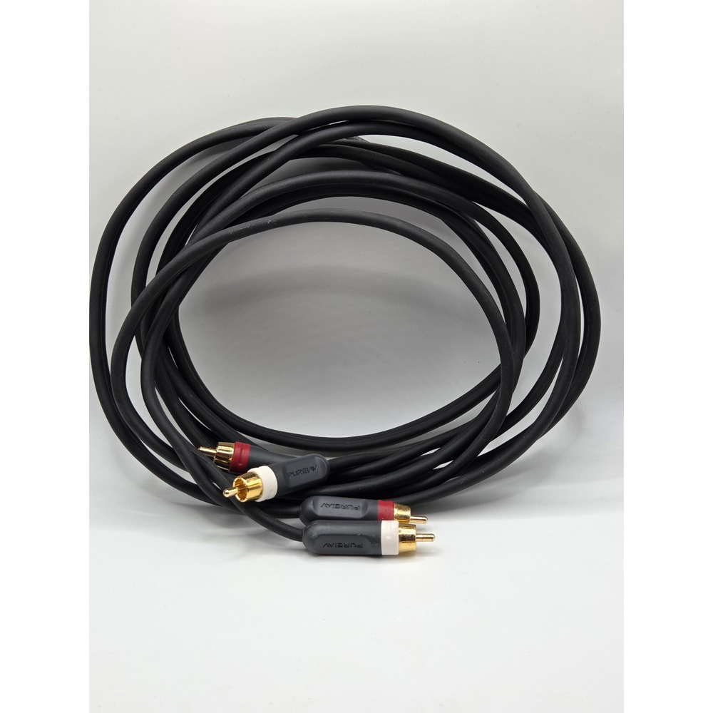 Belkin PureAV RCA Audio Cable OS Black Excellent Stereo Interconnect Gold 12 ft